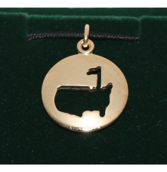 14kt Augusta National Gold Cut Logo Charm