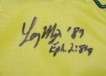 Larry Mize Single Signed Masters Flag - Seldom Seen