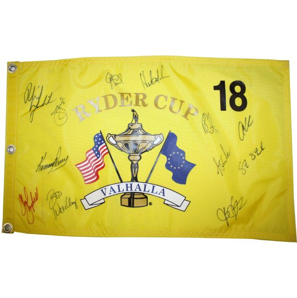 2008 Team USA Signed Ryder Cup Flag - Valhalla JSA COA