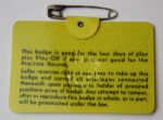1969 Masters Tournament Badge - George Archer Winner