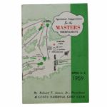 1959 Masters Tournament Spectators Guide