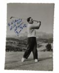 Fred Daly 1947 British Open Champ, 4 Time Ryder Cupper Autographed Photo