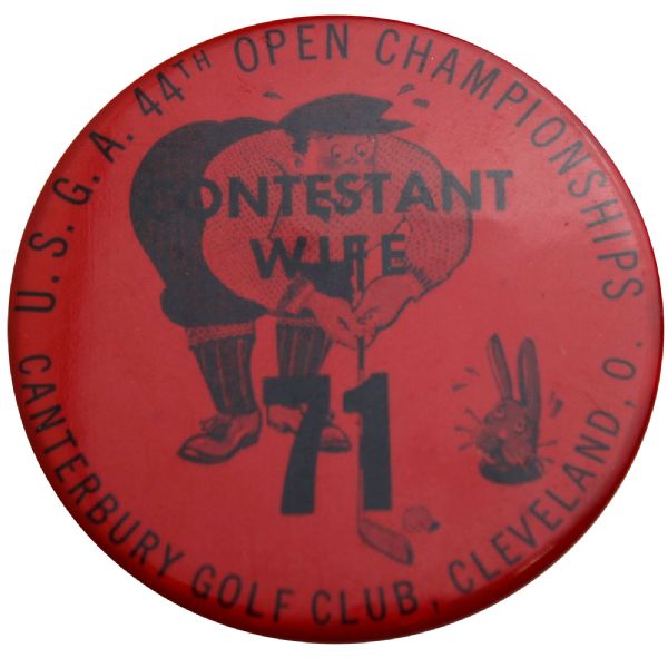 1940 Contestants Wife Badge - 44th Open Championship - Great graphic - (71)