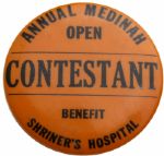 1935 Medinah Open Contestant Pin - 2nd Event-Lighthorse Harry Cooper Champ