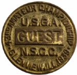 1939 US Amateur Guest Pin Back Badge