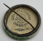 1936 PGA Qualifying Pin - Illinois - Itasca Country Club and 1930's Vintage PGA Championship Button - Illinois