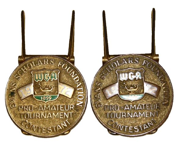 Lot of Two Western Open Contestant Badges - 1972 