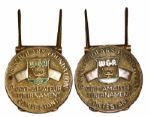 Lot of Two Western Open Contestant Badges - 1972 