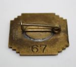 1939 US Open Contestant Badge with Four Snapshots of Charley Penna Competing-MT Condition!