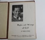 Two Copies of 'Rights and Wrongs of Golf' by Bobby Jones (1935)
