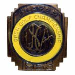 1953 US Open Contestant Badge - Ben Hogans 8th Major-Stunning Condition!