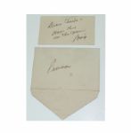 Gift Notecard from Bing Crosby to Charley Penna-Wear This Sweater in the U.S. Open