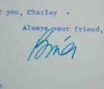 1972 Letter from Bing Crosby to Charley Penna - with Envelope