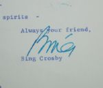 1971 TLS Letter from Bing Crosby to Charley Penna - with Envelope JSA COA 