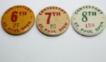 Lot of Three 1930s St. Paul Open PGA Contestant Pins