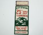 1947 Miami Open Contestant Badge - Green/White Ribbon - 25th Open-Jimmy Demaret Champ 