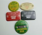 Lot of 5: Western Open Patron Badges - 1968 (Nicklaus Win), 1976, 1977, 1979, and 1980 