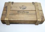 Toney Penna Wooden Ball Box with 4 Leather Ball Bags and Two Toney Penna Golfballs