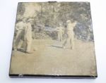 Mounted Vintage Photo - Craig Wood watching Charley Penna Driving