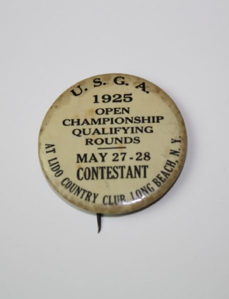 1925 USGA Qualifying Contestant Badge