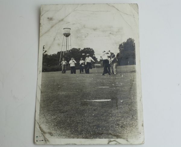 Tommy Armour, Bing Crosby,Lawson Little & Char. Penna Orig.Photo-Little Tops Bobby Jones Course Record