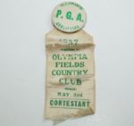 1937 Illinois PGA Qualifying Contestants Badge - Olympia Fields C.C.