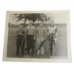 Foursome Photo With Vintage Fountain Pen Autographs of Tommy Armour and Charley Penna