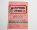 Western Open Programs(1979,80,82,93) (2003 Tiger Woods Champ) Plus  1986 Western Open Ticket