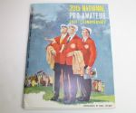 1961 Bing Crosby National Program w/3  Course Scorecards