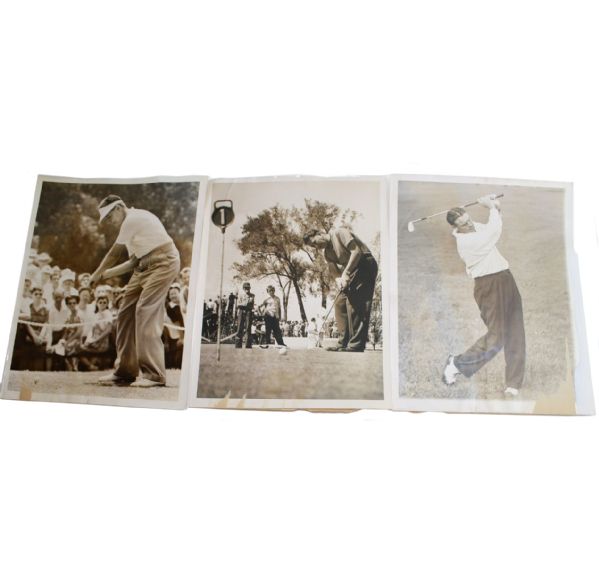 13 Wire Photos from Tom OShanter All-American Open - 1940s Byron etc