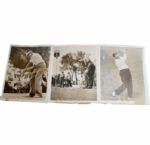 13 Wire Photos from Tom OShanter All-American Open - 1940s Byron etc