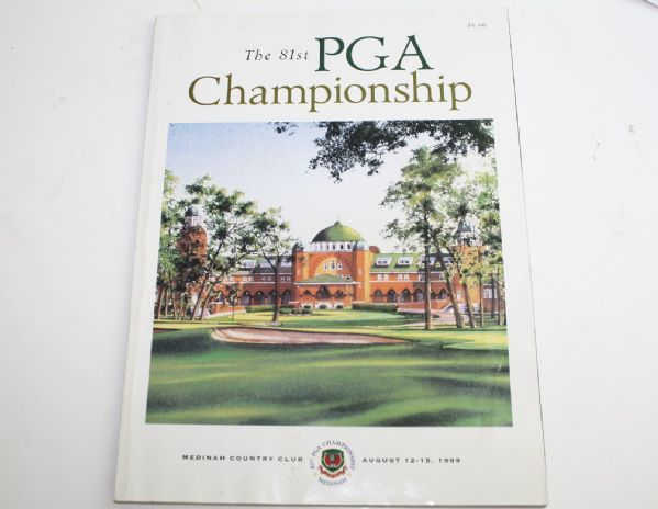 1999 PGA Championship Program-Tigers 2nd Major Win