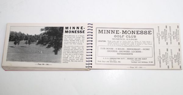 1941 Associated Golfers of America Pass Book-Three Item Lot
