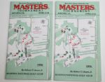 2 1991  Masters Spectator Guides with Sports Illustrated and Golfworld Magazines