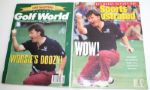 2 1991  Masters Spectator Guides with Sports Illustrated and Golfworld Magazines