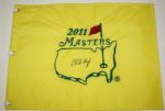2011 Masters Flag Signed By  1971 Masters Champ Charles Coody