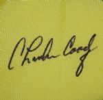2011 Masters Flag Signed By  1971 Masters Champ Charles Coody