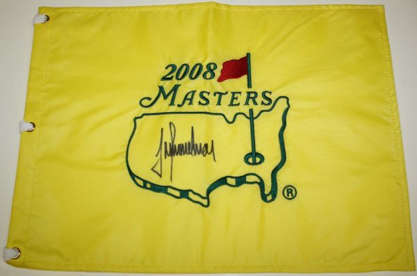 2008 Masters Flag Signed By Trevor Immelman