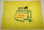 2011 Masters Flag Signed By Nick Faldo