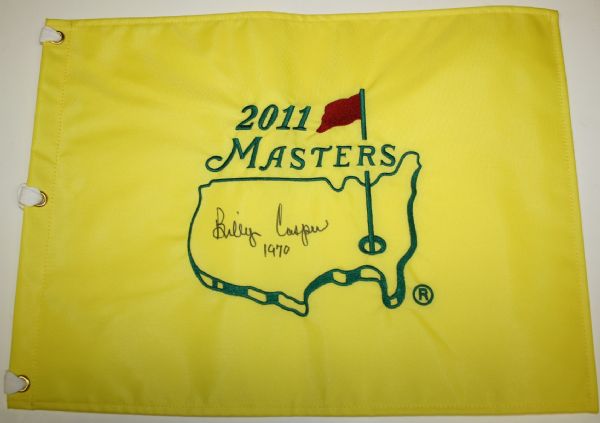 2011 Masters Flag Signed By Billy Casper