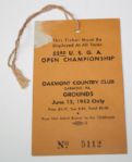 1953 US Open Ticket - Ben Hogan Winner
