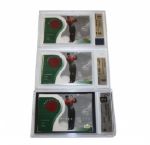 Lot of 3-2001 Upper Deck Tiger Woods Graded(2-9s, 1-8) Tour Threads Swatch Cards 