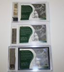 Lot of 3-2001 Upper Deck Tiger Woods Graded(2-9's, 1-8) Tour Threads Swatch Cards 