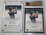 Lot of Two 2001 SP Tiger Woods Tour Swatch Cards