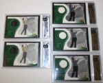 Lot of Five Graded 2001 UD Tour Threads including SP Joe Durant