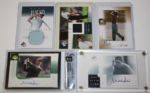 Mike Weir Insert Lot from  2 Autos 2 swatches and a #out of 100