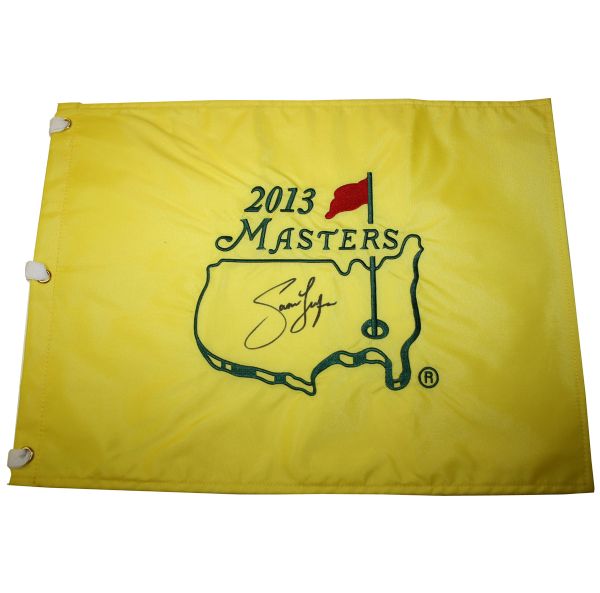 Jason Dufner Signed 2013 Masters Golf Flag