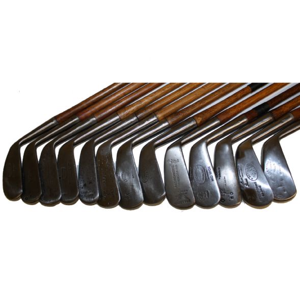 Collection of 13 Wood Shaft Clubs From Around the World