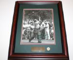 Arnold Palmer Signed Deluxe Framed 8x10 w/Detailed Masters Inscription