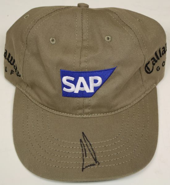 Ernie Els Signed Match Used SAP Callaway Golf Hat